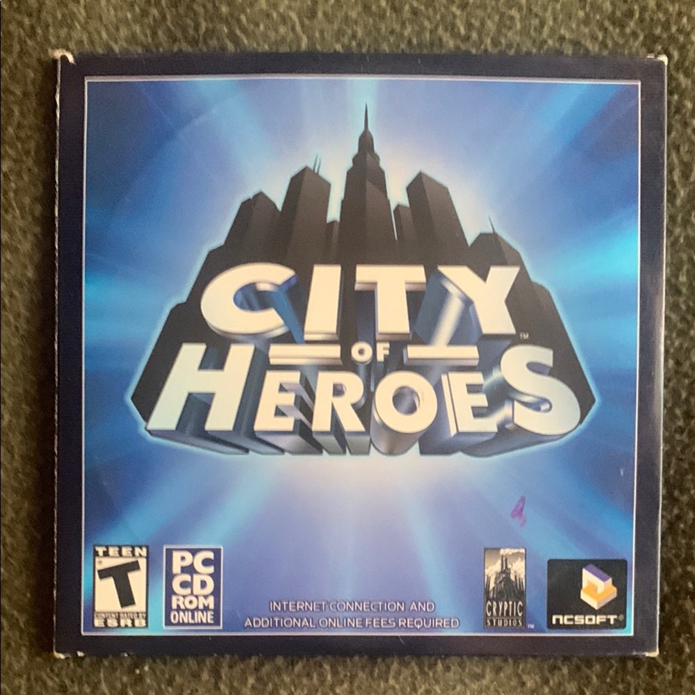 NCSOFT City of Hero’s PC CD ROM online game. 2 discs.